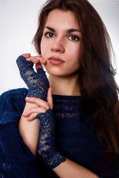 Митенки гипюр без резинки